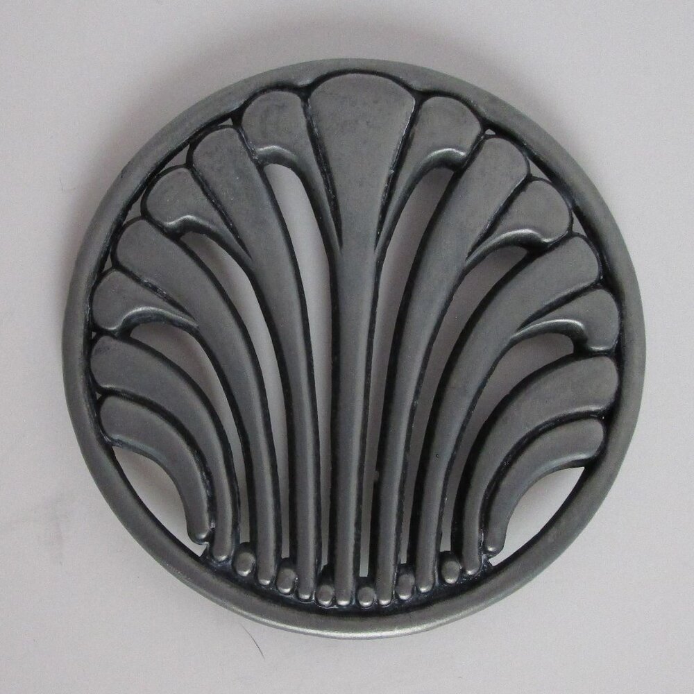 small footed metal trivet coaster